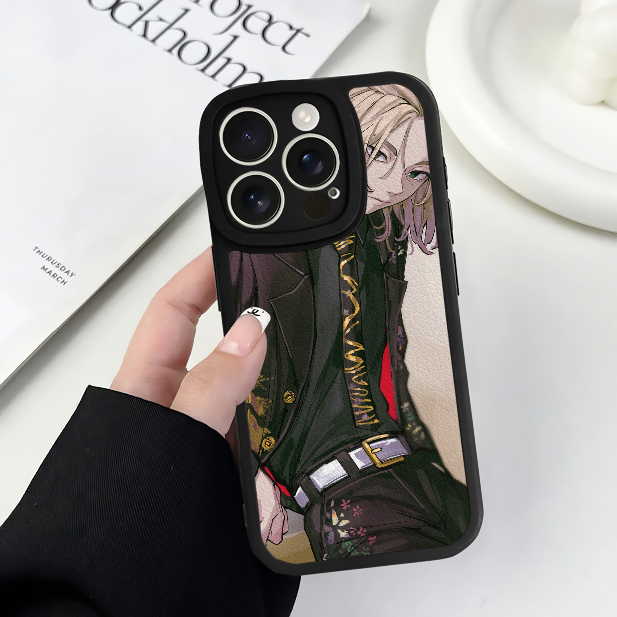 （画像用） 東京リベンジャーズ Tokyo Revengers 【iPhone 16シリーズ対応】シリコンスマホケース（レザー調） 材質：シリコン